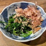 紋次郎 - なずなの煮浸し