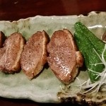 そば 三休 - 鴨焼き１，２００円。