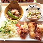 ぱんだ食堂 - 唐揚げランチ