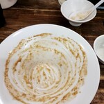 ラーメン豚の助 - バッチリ完食しました！