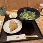 京出汁おいなり 釣狐 - 料理写真:九条ねぎ蕎麦定食