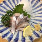 焼とりひげ八 - 太刀魚の刺身❗️綺麗です(o^^o)