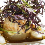 レフェルヴェソンス - ふきよせ～鮟鱇のロティ＆大根、ムール貝、白味噌、辛子水菜、百合根、柚子