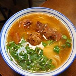 麻辣牛肉麺 - 牛肉の醤油煮込みラーメン