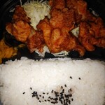 キッチンオリジン - 料理写真:若鶏の唐揚げ弁当(ご飯特盛)