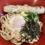 得得うどん - ちく天玉ぶっかけうどん