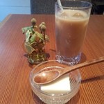 CHIBIKURO-SAMBO - ミルク寒天とアイスミルクティー