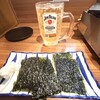 焼肉ホルモン タンちゃん - ノンアルシャンディーガフ、クリームチーズと韓国海苔の出会い