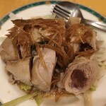 清香園 - サービスランチC　蒸し鶏のソース掛け950円