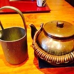 蕎麦 たかま - H27.2 蕎麦焼酎の蕎麦湯割り