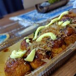 築地銀だこ - マヨ、ぶりぶりかけました｡