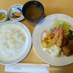 洋食　こばやし - 料理写真:海老フライ＆ヒレしそ巻きカツレツ1100