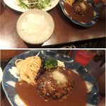 山本のハンバーグ 吉祥寺 - ほそびきハンバーグ。俺のハンバーグ山本吉祥寺店(東京都武蔵野市)食彩品館.jp撮影