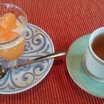 杜ノ遊庭 - ニンジンのゼリーとバジルティー