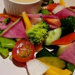 ルンゴカーニバル ハウスダイニング  - ・野菜のバーニャカウダ 蟹味噌のソース