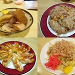 あかほし - 角煮￥500/チャーハン1.5人前/焼き餃子5個￥400/焼きそば￥650