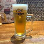名古屋大酒場だるま - 生ビールです