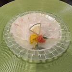 乳頭温泉郷 妙乃湯 - ひらめの薄造り