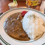 喫茶リブロン - 料理写真:手作りカレー（大人の甘口）　コーヒーセット　¥1,000