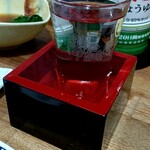 ふうすけ - 升にまで並々に注がれた日本酒