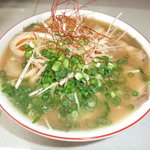 ラーメン・トンチャンあきら - ネギチャーシュー麺です