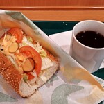 サブウェイ　 - 料理写真:朝食アボカドベジーセット：580円