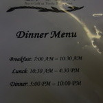 Lei Lei's Bar & Grill - Dinner　メニュー