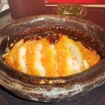 アマミク魚歳別館 - 味噌えびカツ定食￥1000