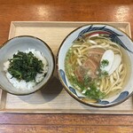 とらや - 沖縄そば中とちきなー干しエビのごはん