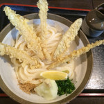讃岐うどん 伴 - ごぼう天ぶっかけ大盛（700円＋100円）
