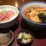 河岸番外地 - ランチ蕎麦と丼のセット