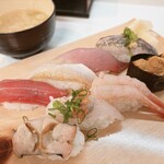佐渡のすし 弁慶 - 弁慶日替わりにぎり 1,650円