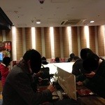 麺家大阪みどう - カウンターの高さが低いため、身長の高い方はご注意あれ。