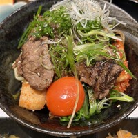 焼肉 炉辺 - 超人丼ハーフ