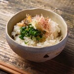 貝出汁沖縄そばキセキ - あさりご飯