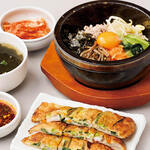 SAIKABO - 料理写真:石焼ビビンバ・パチヂミセット