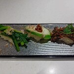 琉球回転寿司 海來 - 島野菜の三種盛り 539円(税込)