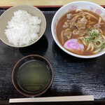 食堂よこやま - 料理写真:白ご飯　カレーうどん