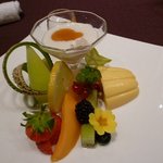 翠園 - コースのデザート