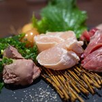 日本酒Dining 根岸 川木屋 - 2026.3 地鶏刺身盛合せ（1,350円）