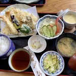 えび天 おびひろ - 料理写真:上天麩羅定食