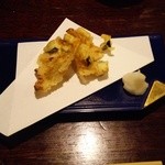 丹想庵　健次郎 - ランチ（海老と野菜のかき揚げ）