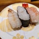 もりもり寿し - えび三昧 ガスエビ、白えび、甘エビ、、、夢のようなエビ活