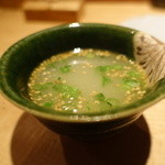 焼鳥 みずき - 突き出しは、鳥スープ☆