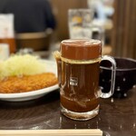 勝烈庵 - 勝烈庵愛好家の方々には、このソースに魅せられている方も多いはず。
リンゴの甘みと酸味が豊かで、イメージする市販のソースのイメージからは完全に別物です。
勝烈庵を唯一の存在にする所以です(^^)