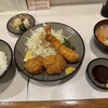 とんかつ美とん - ミックスかつ定食(ライス少なめ)
