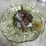 支那そば いしはら - 地鯵刺身（長崎）