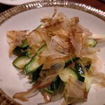 門前酒場山里 - 茗荷キュウリ