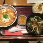 日本料理 田中 ひっつみ庵 - かつ丼セット