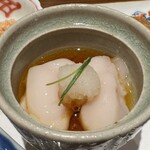 鮨 こん藤 - 鯛の白子をポン酢で　◎